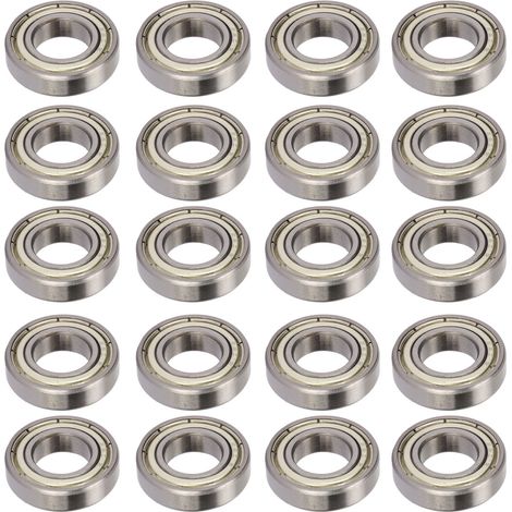 20 Roulements à Billes Gorge Profonde Double Protection 6901Z 12x24x6mm Alésage 12mm Diamètre Extérieur 24mm Épaisseur 6mm (1/5)