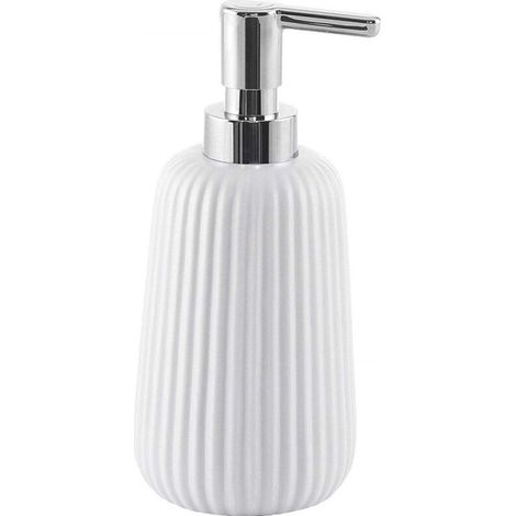 YMYNY Cleafe - Porte-savon cylindrique à rayures blanches 10325 Distributeur de savon -