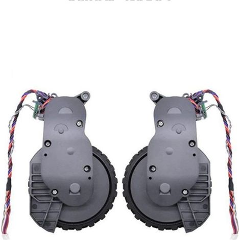 Lotto di 2 ruote motrici compatibile con i modelli Roborock S5 Max, S7, S6 Puro, S6 MaxV, E4, E5, e S7 Ultra Pro. Ruote di viaggio per aspirapolvere, ruota sinistra + destra ruota. (1/5)