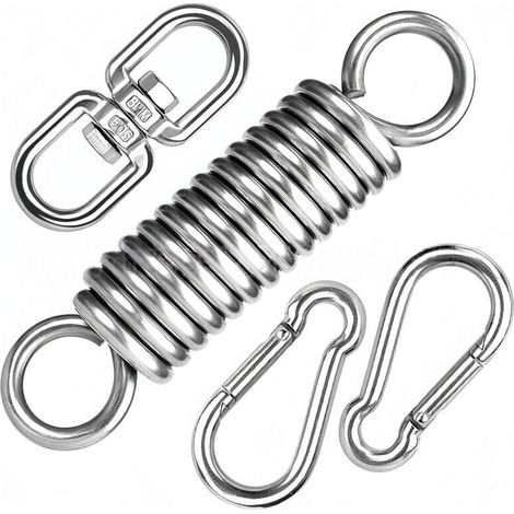 4-teiliges, flexibles Aufbewahrungsset aus Edelstahl 304 mit Haken, zur Befestigung im Freien (1/4)