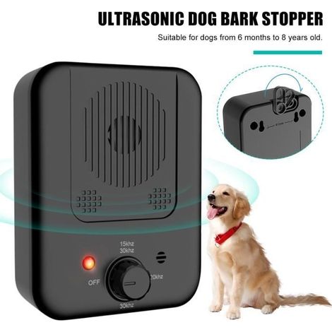 Anti Aboiement Chien à Ultrason--Longue Portée-Détection Automatique-Anti-bruit-pour Petit/Moyen/Gros Chien (1/4)