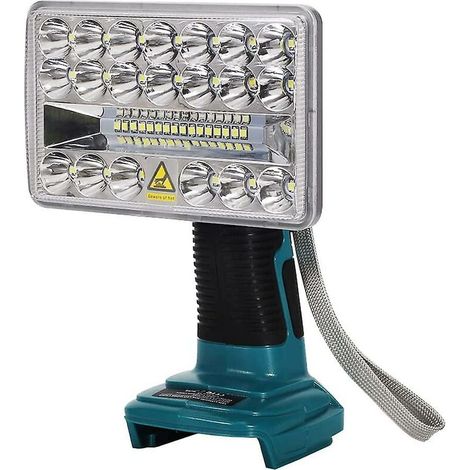 Lampe de travail LED 18W 2000 lm pour batterie 20V Makita DML802/DML185 – DELKEVIC (1/5)