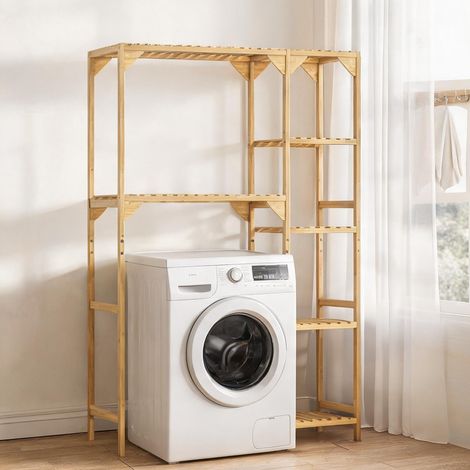 Étagère de rangement en bambou pour machine à laver 100 x 40 x (1/5)
