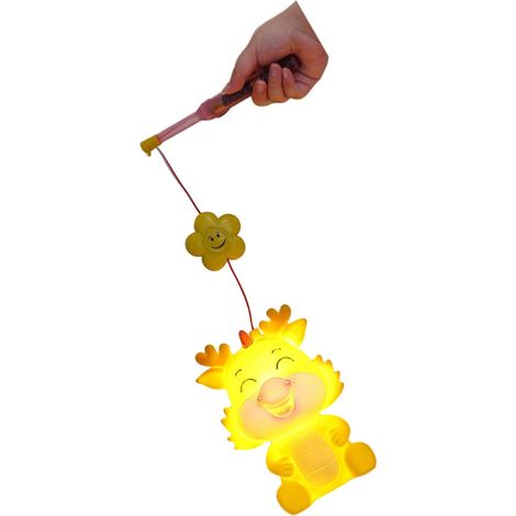 Lámpara LED con forma de dragón y ojo amarillo retorcido