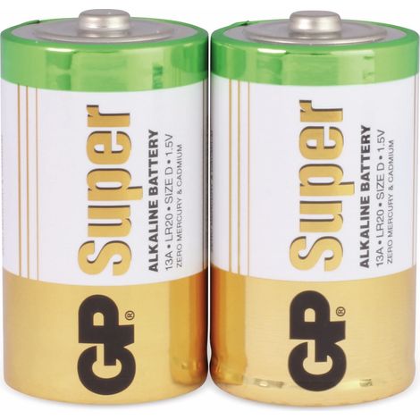 Mono-Batterie-Set GP SUPER Alkaline 2 Stück (1/5)