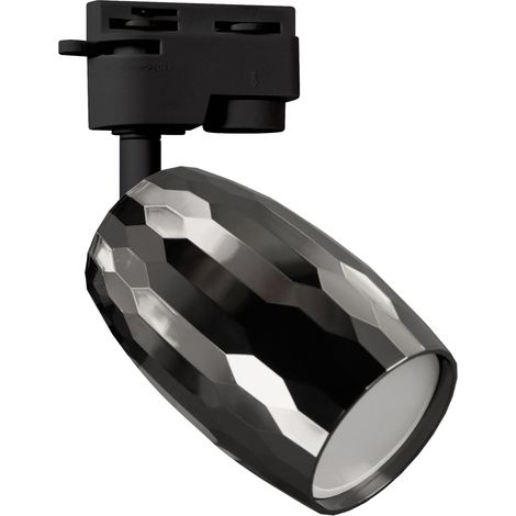 Apparecchio di illuminazione a binario GU10 35W nero sesamo TRA Ideus 04083 (1/2)