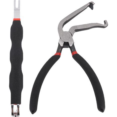 Jeffergarden Electrical Disconnect Pliers, 60° Elbow, Carbon Steel Fuel Line with Double Ended Terminal Separator, Removal Tool, Black (1/5)