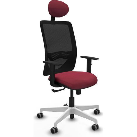 Chaise de bureau piqueras y crespo Zulema noir mousse épaisse (1/2)