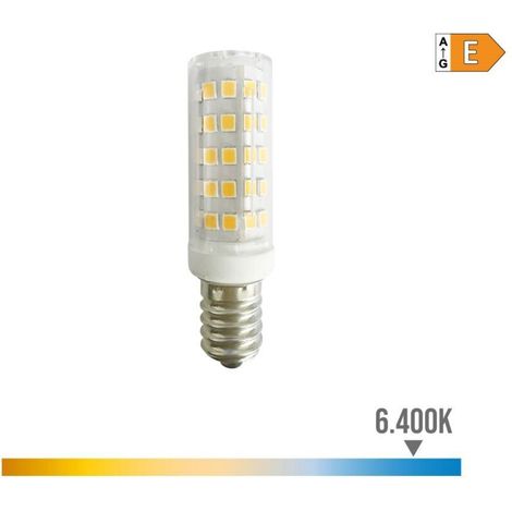 Ampoule tubulaire LED E14 6,5W 800lm 6 400k lumière froide