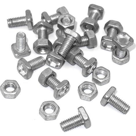 50-teiliges Set Aluminiummuttern, rostfreie Muttern für Gewächshäuser und Terrassengewächshäuser (1/5)