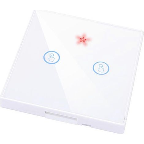 Interrupteur tactile intelligent pour maison connectée, éclairage électrique, télécommande 433 MHz, panneau mural, bouton récepteur, lampe LED, interrupteur double (1/5)