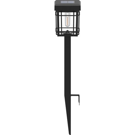 Lampadaire Solaire Extérieur en Aluminium Moulé sous Pression, Allumage Automatique au Crépuscule, Étanche pour Jardin, Pelouse, Villa - HW-6225 (1/5)