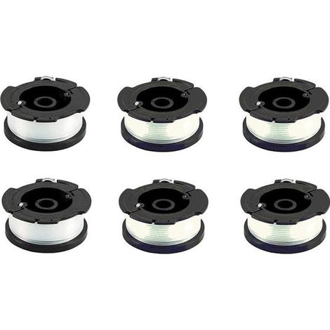 Bobine de fil de rechange - Black+Decker - A6481 - Lot de 6 - Diamètre 1,5 mm - Longueur 10 m (1/4)