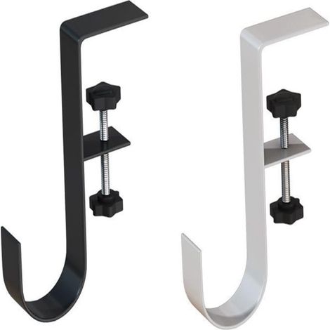 Ganci appendiabiti, set da 2, senza fori, con spaziatura regolabile, portata 20 kg