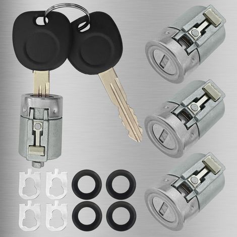 Compatible with Chevrolet GMC universal door lock cylinders, 2 keys, 4 door locks, OE: 706591 598007 (1/4)