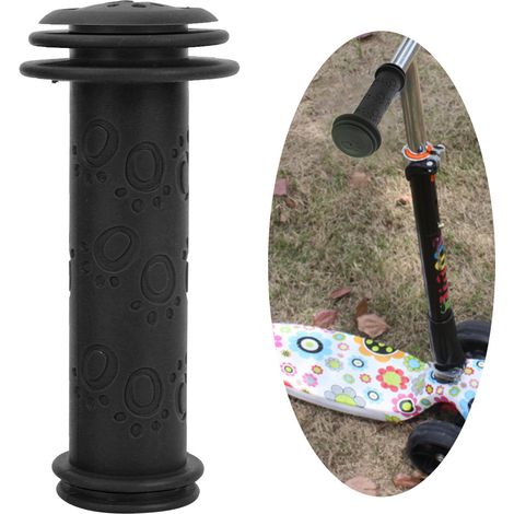 Poignées de vélo antidérapantes pour enfants et trottinettes - Noir