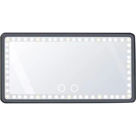Miroir de vanité pour pare-soleil de voiture, lumière LED rechargeable, maquillage pour tous les pare-soleil universels, accessoires innovants