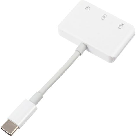 Adaptateur Audio Design Élégant Compact USB-c en PC et TPE Contrôle Filaire Portable pour Ordinateurs Portables et Appareils Mobiles (1/5)
