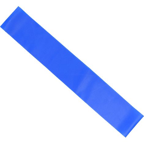Bande de résistance élastique pour exercice, fitness et yoga, sangle d'étirement et de traction, ceinture de musculation, bleu, 600x50x0,35mm (1/5)