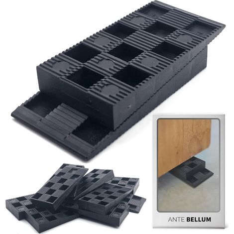 (Lot de 20) Cales d'Espacement en Plastique Cales de Montage pour Sols, Fenêtres et Portes, Alignement et Montage, Adaptées aux Travaux de Bricolage et Montage de Meubles