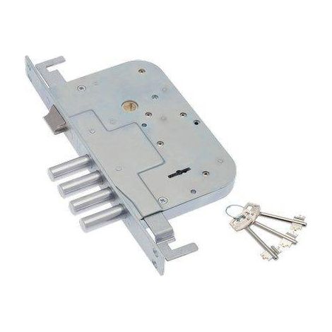 Serratura Metallo Infilare 634 x 3 Sab B.q Zinc F.mm 25 Dm M4 Tripl con Scr