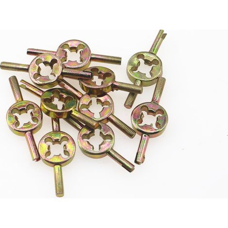 Lot de 10 Clés à Valve pour Pneu Moto - Outil de Démontage de Noyau de Valve - Clé à Schrader pour Réparation de Chambre à Air - Outil de Purge d'Ai (1/5)