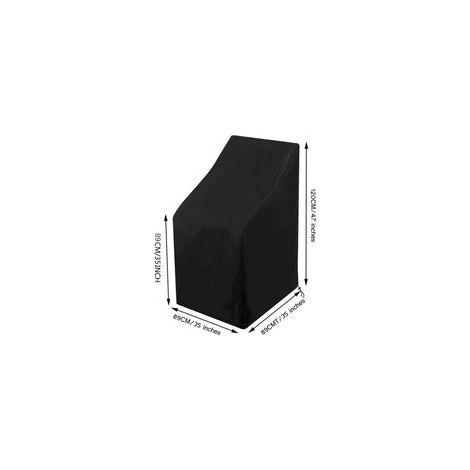 Stackable Garden Chair Cover 210D Oxford Waterproof UV Resistant 656580/120cm Durable Outdoor Furniture Protection (1/5)
