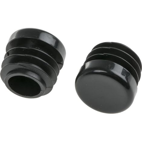Embout de tube rond Noir, Diamètre de tube de 19mm ( Prix pour Sachet de 100 )