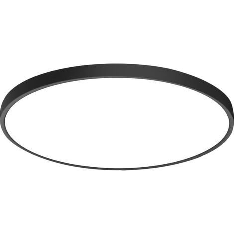 TrAdE Shop Traesio - Plafoniera A Led Slim 18w Ip40 Con Tecnologia Cct Da 6500k A 2700k Con Switch Lv230-3c - Nero (1/5)