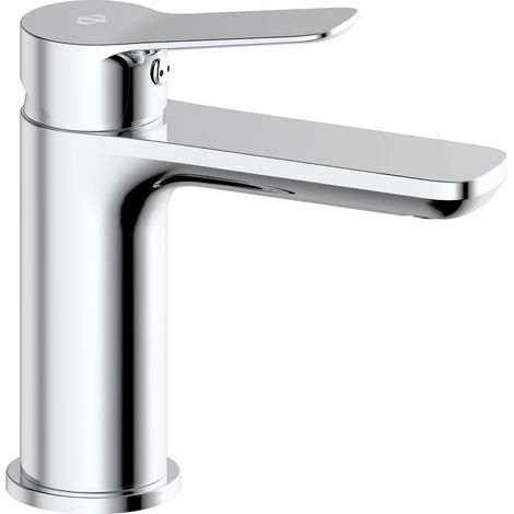 Grifo de lavabo con mezclador monomando Cassio Titanio caño bajo (1/2)