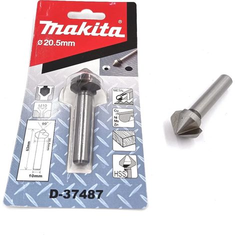SVASATORE MAKITA 3 TAGLIENTI HSS D.20,5 X VITI M10 (1/2)