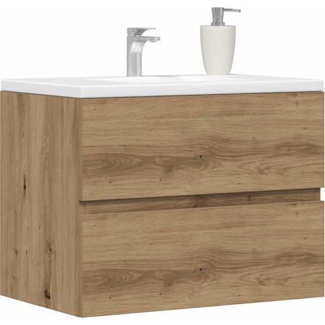 Bathroom Cabinet Artisan Oak 60x38.5x45 cm Engineered Wood vidaXL (1/5)