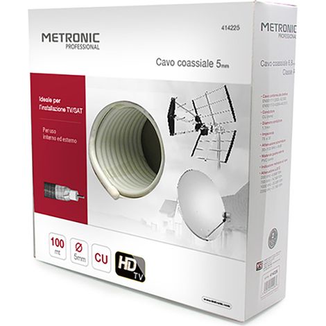 Cavo TV da 6,8mm matassa in scatola 100 m