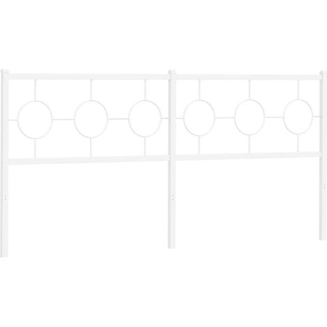 Maison Exclusive - Cabecero de repuesto de metal blanco 180 cm