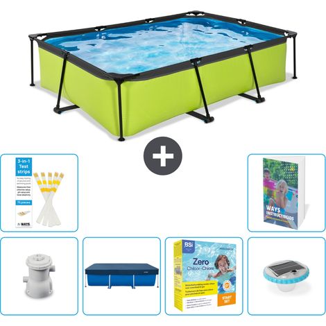 Exit Pool Rechteckig - 300x200x65 cm - 7-teilig S178