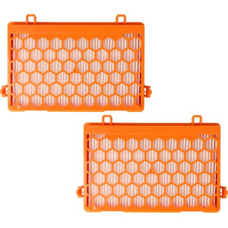 vhbw 2x Staubsaugerfilter Ersatz für Thomas 787251 für Staubsauger - HEPA-Filter Orange Weiß