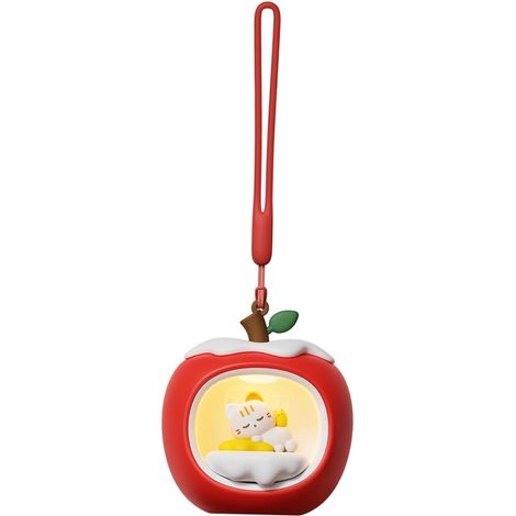 Veilleuse en Forme de Maison fruitière, Jolie décoration pour la Maison, idéal pour Un Appartement, Un Anniversaire ou Une Ferme, Chat (1/5)