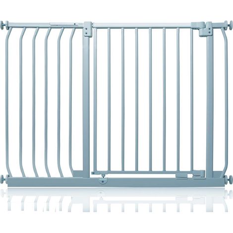 Safetots Elite Pressure Safety Gate, 107cm - 116cm, Matt Grey, Pressure Fit Stair Gate
