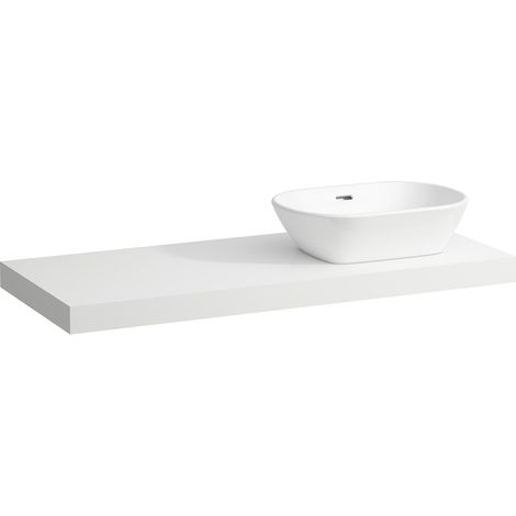 LAUFEN LANI Plan de toilette, une découpe à droite, (1/4)