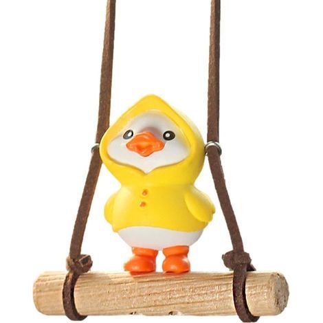 rétroviseur voiture – Décoration rétroviseur canard, joli pendentif à suspendre, accessoires d'intérieur pour décoration intérieure voiture (1/5)