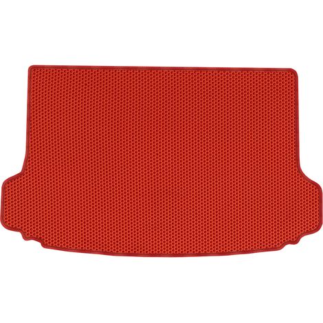 Tapis de coffre en EVA, revêtement alvéolé rouge, pour Peugeot 308 I SW (2007-2013). (1/5)