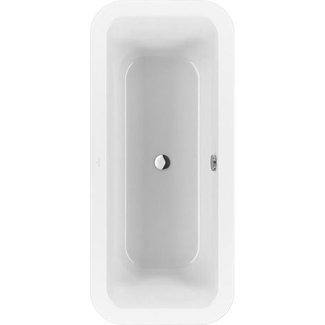 Sistema Whirlpool, Loop & Friends, Vasca da bagno, UBA180LFS7V, ovale, acrilico, 1800 x 800 mm, Star White, Special Combipool Active (AP), Multiplex Trio,
