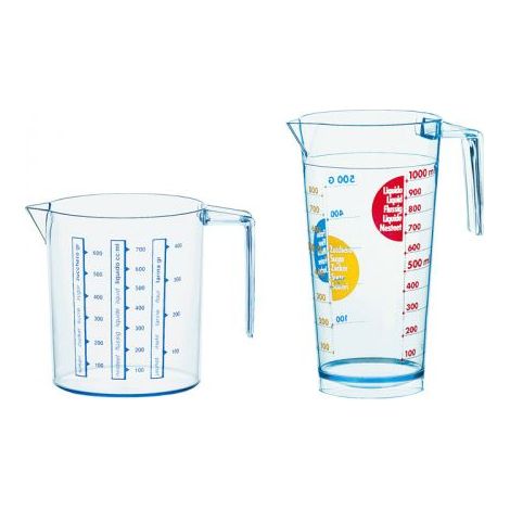 1PZ CARAFFA GRADUATA Ï cm. 10x12 h lt. 0,75 mod. Piccola (1/2)