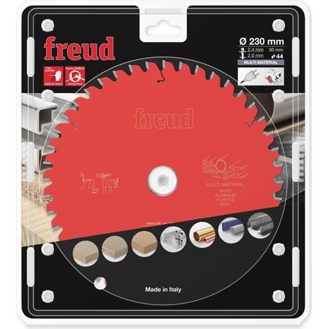 FREUD Lame de scie circulaire & plongeante - Multi-matériaux - 230 mm - 2.4 mm - 30 mm - 44 dents (1/3)