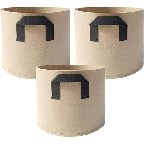 Sacs de culture en tissu non tissé avec poignées pour légumes, tomates et pommes de terre, 1,5 l (1/5)