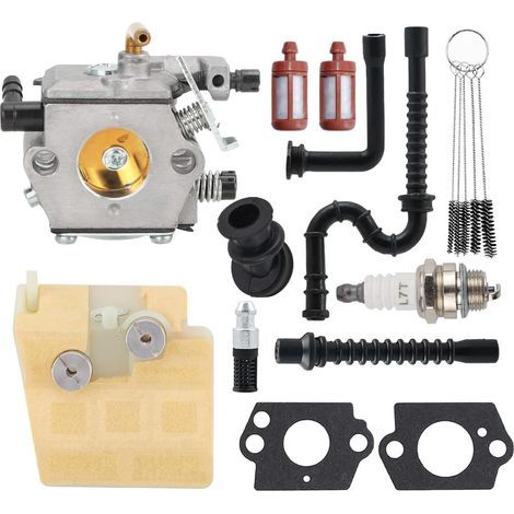 Hippotech 1121 120 1612 Vergaser für Stihl 026 MS260 MS240 MS 240 024 024AV 024S Kettensägen Vergaser für Walbro WT-194 WT-194-1 mit Luftfilter und Zündkerzen-Einstellset (1/5)