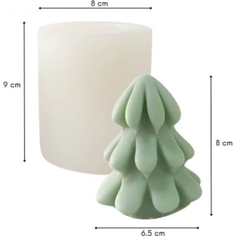 ZoeZo – Kerzenform – Weihnachtsbaum – Weihnachten – Kerzenformen – Silikonform – Kerzen selber machen – Gips- und Epoxidharzformen – Seifenherstellung (1/4)