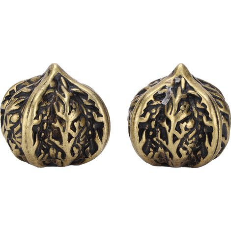 2Pcs Baoding Balls Brass Walnuts Massage Handballs Health Fitness Decompression Hand Exercise Tools (1/5)