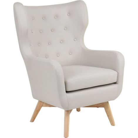 Ohrensessel beige 101x75x85cm