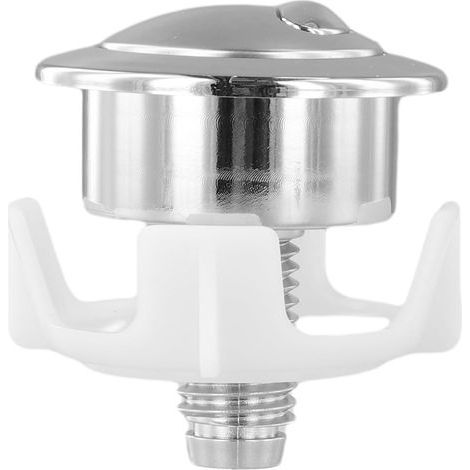 Bouton de chasse d'eau, bouton de chasse d'eau pour Vannes de chasse contrôlées par câble double chasse (argent) (1/5)